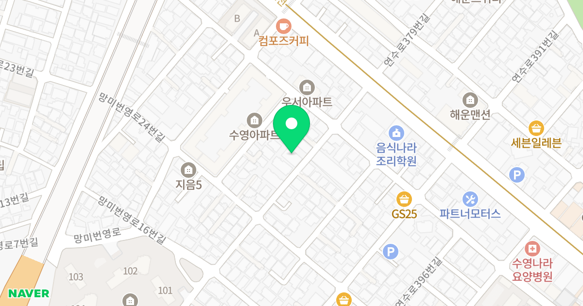 명성프리미엄 위치 지도 - 부산광역시 수영구