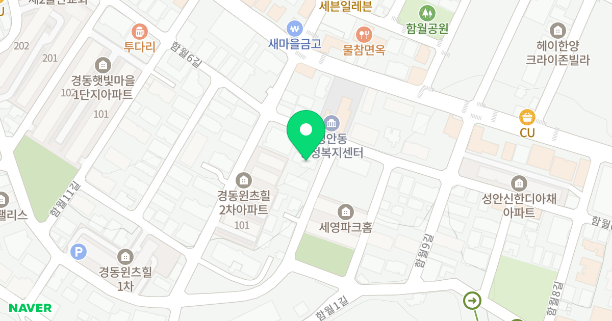 썬시티빌 위치 지도 - 울산광역시 중구 함월6길 45-4