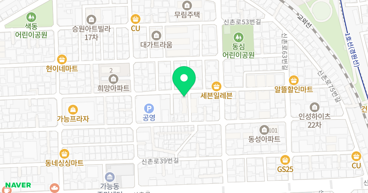 정우팰리스 위치 지도 - 경기도 의정부시 신촌로39번길 30-24