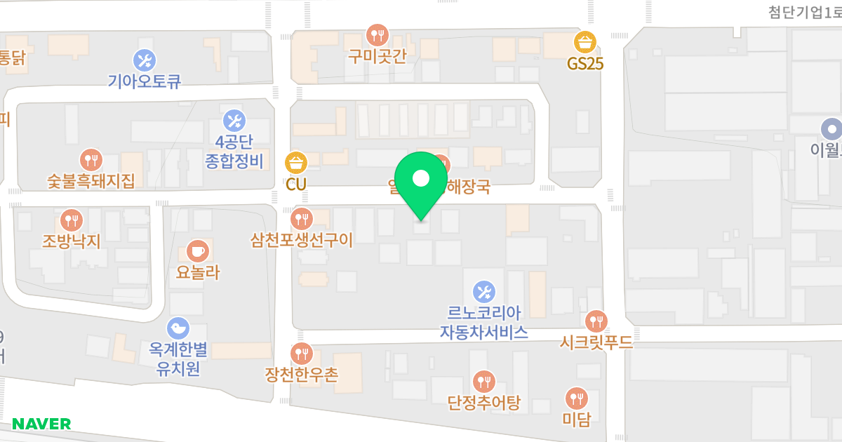 1동 위치 지도 - 경상북도 구미시 산동읍 산호대로43길 18-12