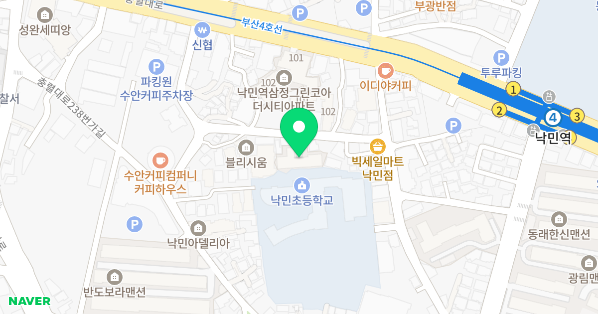 대신리치플러스 위치 지도 - 부산광역시 동래구 충렬대로256번가길 22