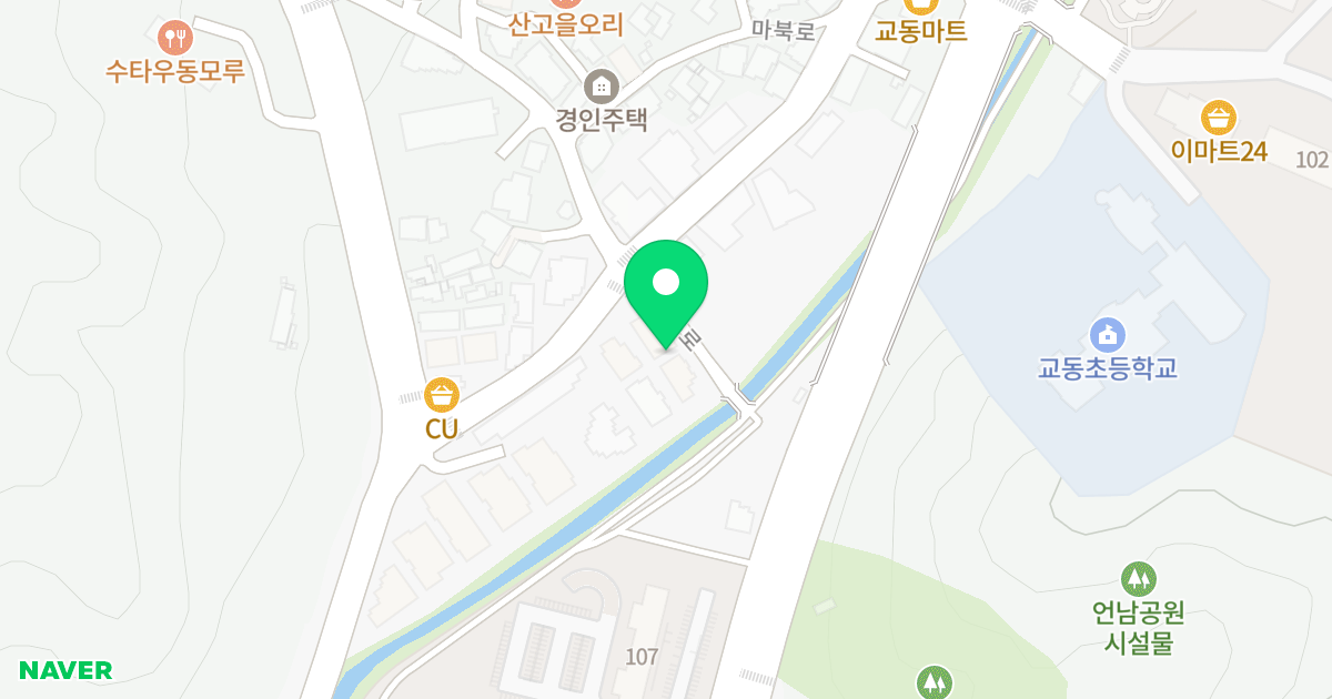 A동 위치 지도 - 경기도 용인시 기흥구 마북로 102-3