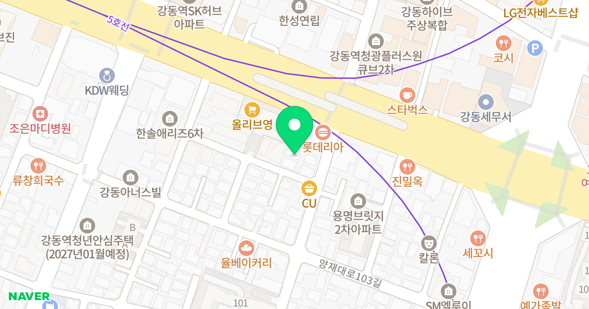 (244-4) 위치 지도 - 서울특별시 강동구 천호대로176길 10-6