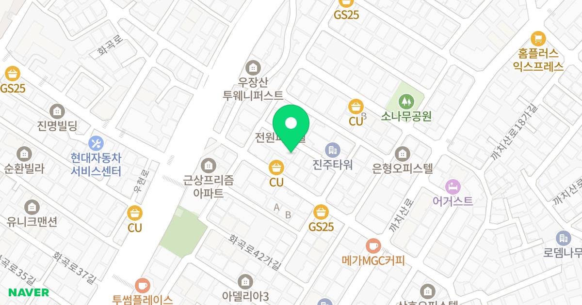 줄리엣오피스텔 위치 지도 - 서울특별시 강서구 화곡로42나길 6-6