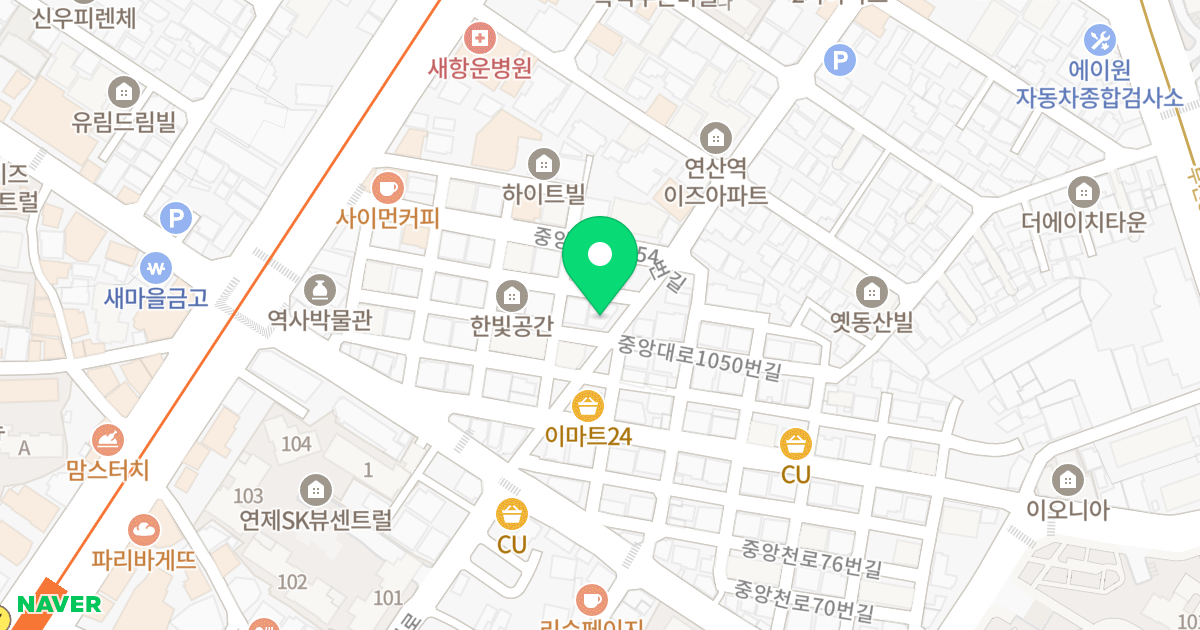 가우스빌리지 위치 지도 - 부산광역시 연제구