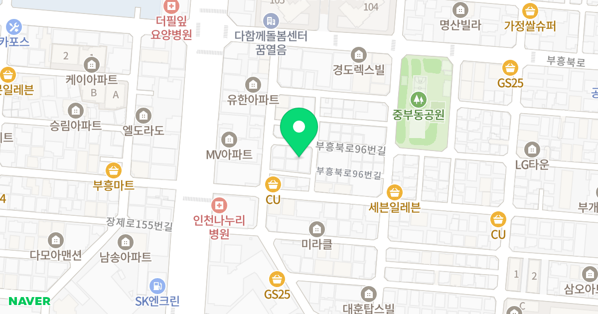 더플레이스뷰 위치 지도 - 인천광역시 부평구 부흥북로84번길 19-6