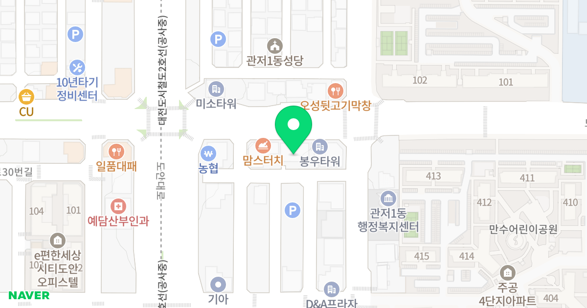 (1751) 위치 지도 - 대전광역시 서구 도안남로 146