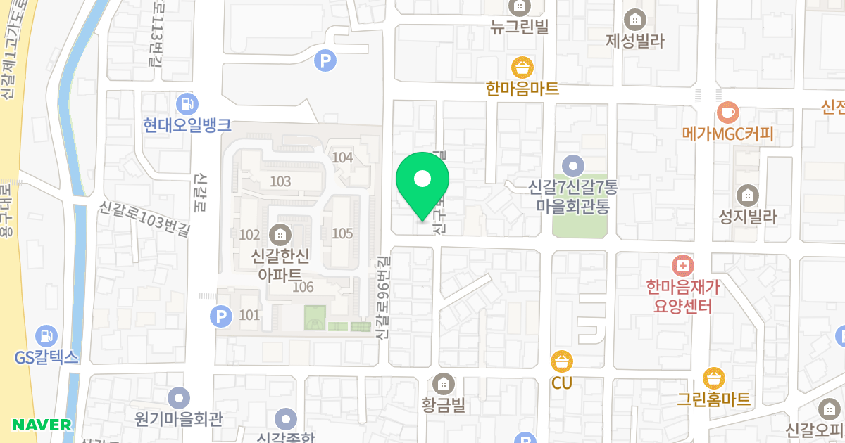 (34-10) 위치 지도 - 경기도 용인시 기흥구 신구로43번길 18-1