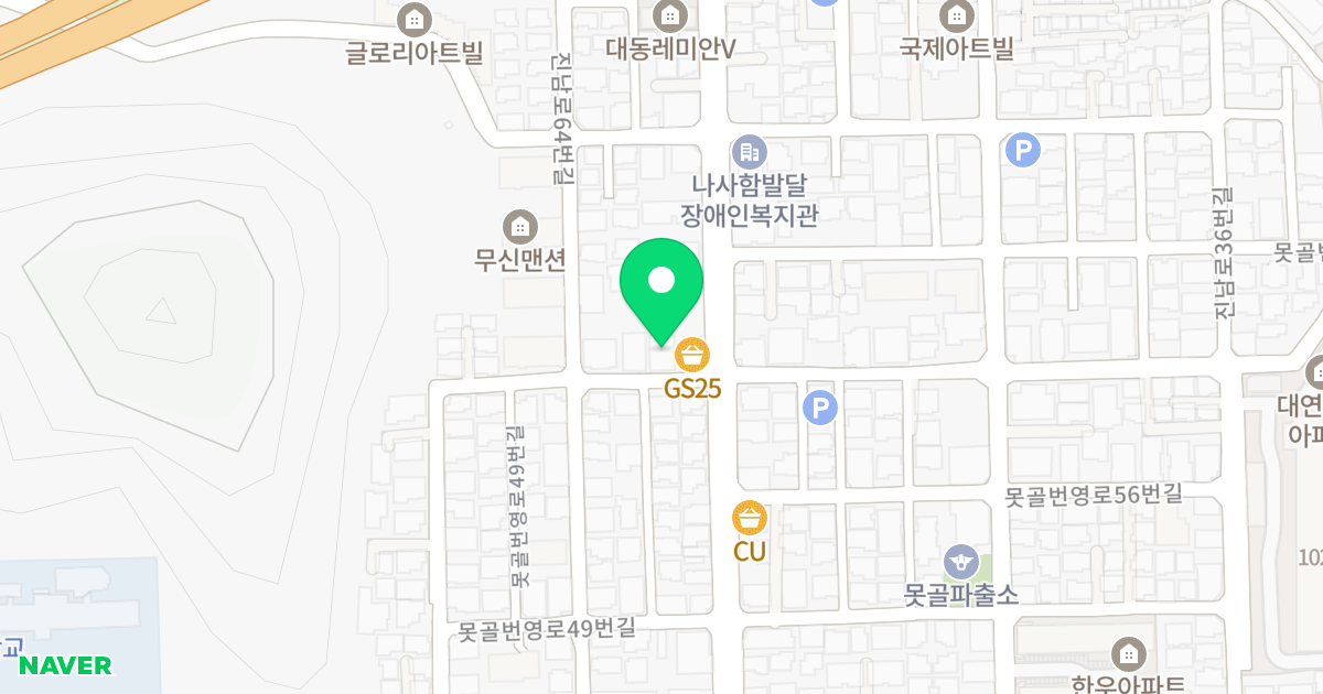 HI-ONE 위치 지도 - 부산광역시 남구 못골번영로59번길 4