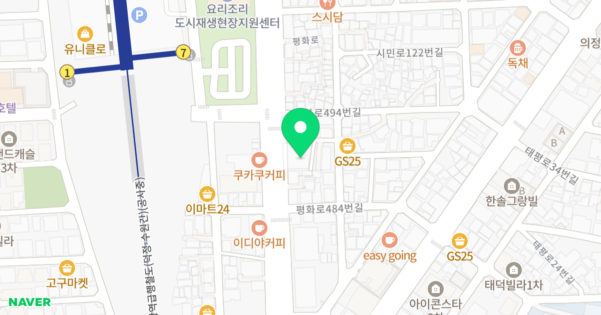 비비르파크 위치 지도 - 경기도 의정부시  490
