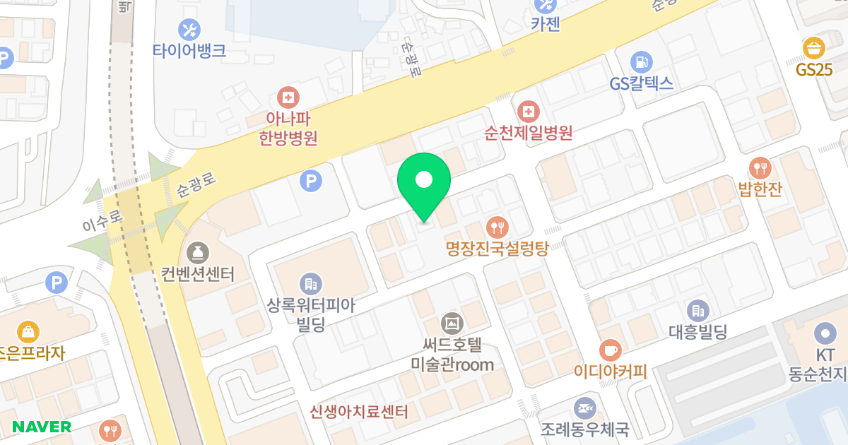 (1593-3) 위치 지도 - 전라남도 순천시 장선배기1길 28