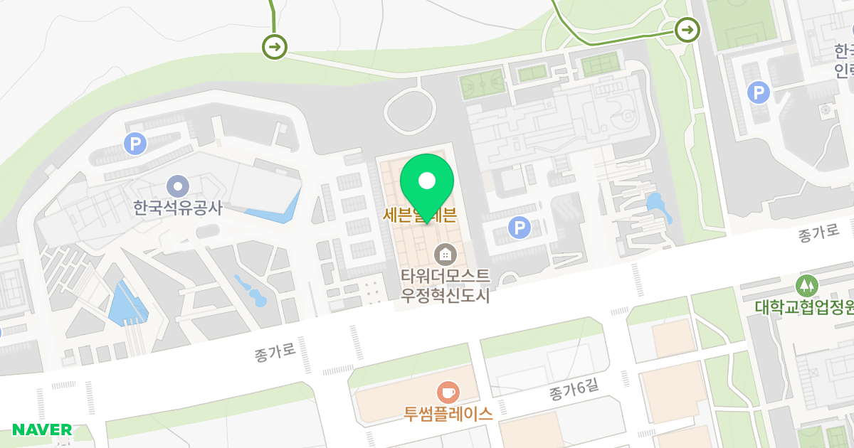 타워더모스트 우정혁신도시 위치 지도 - 울산광역시 중구 종가로 313