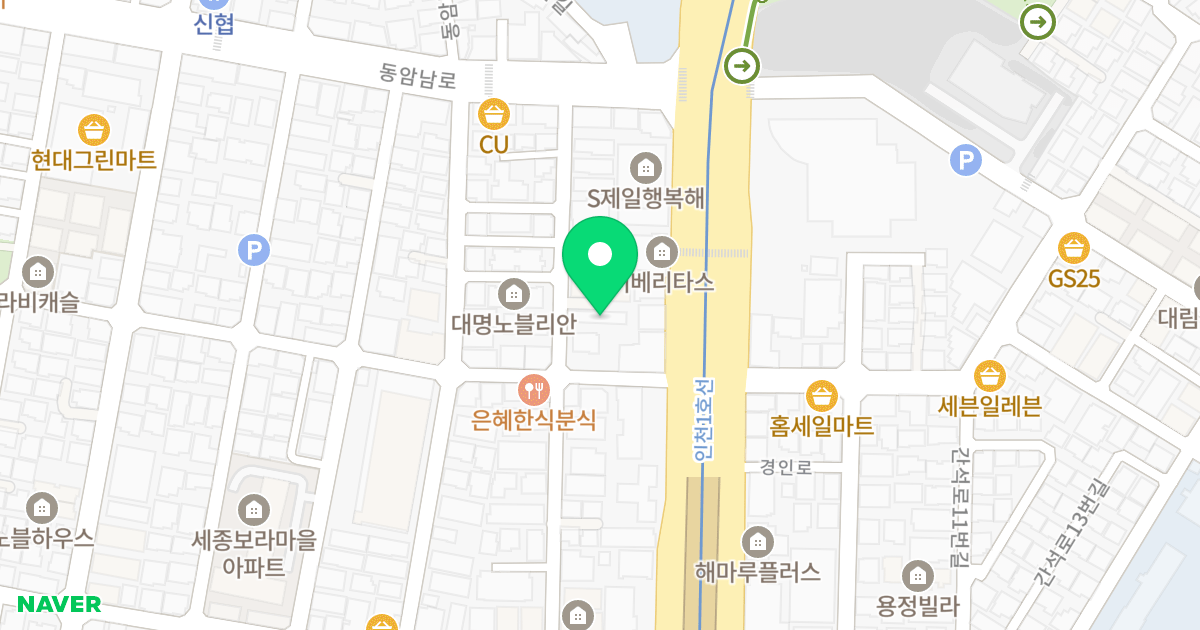 동암갤러리 위치 지도 - 인천광역시 부평구 동암남로34번길 21