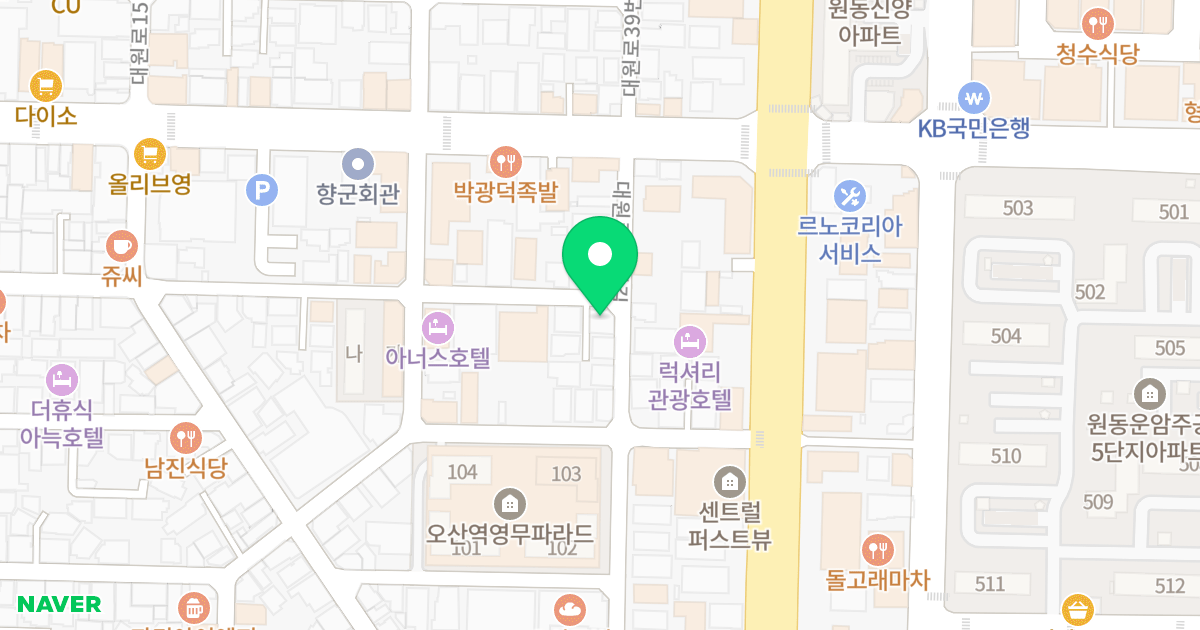 드림빌 위치 지도 - 경기도 오산시 대원로38번길 10