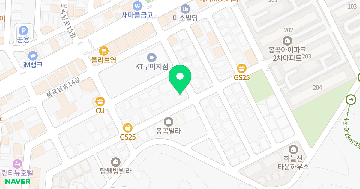 (406-4) 위치 지도 - 경상북도 구미시