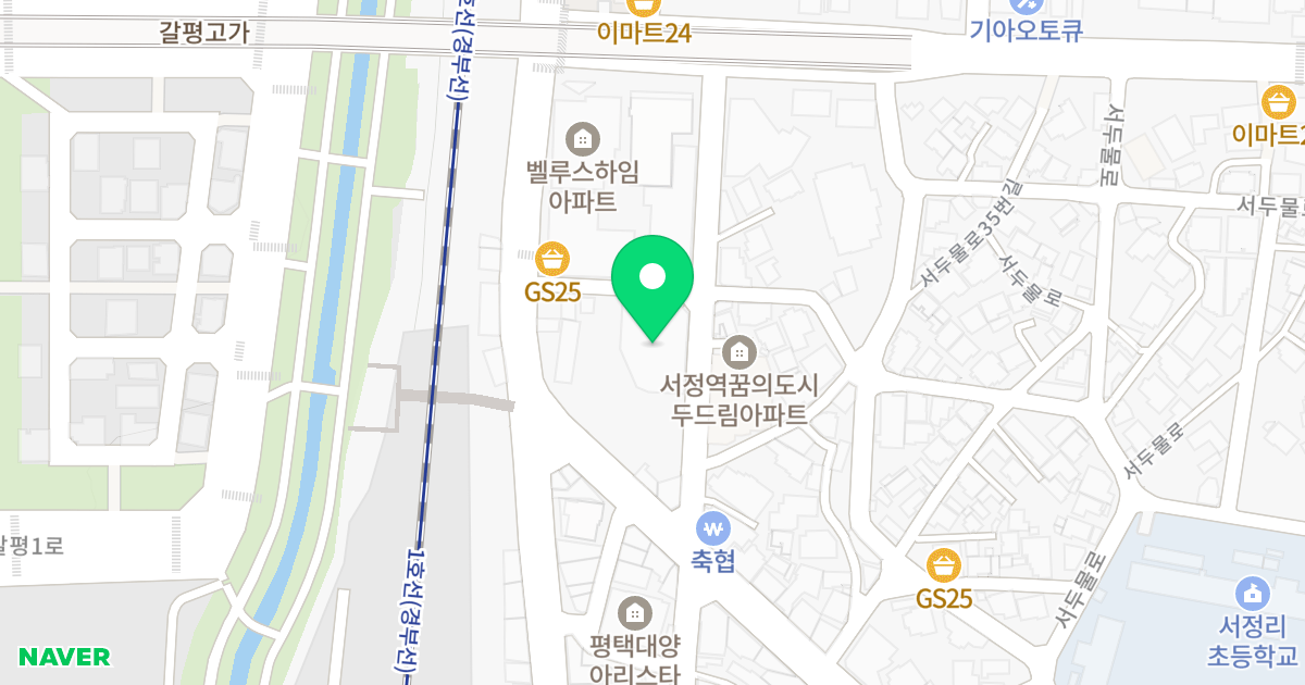 서정트인자리애1차 위치 지도 - 경기도 평택시 서정역로58번길 19
