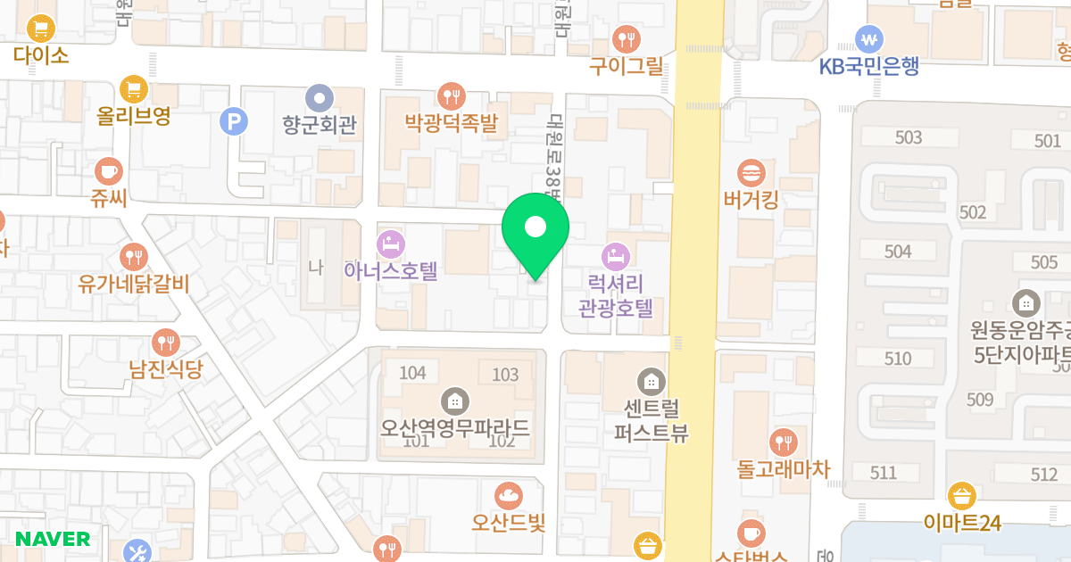 동그라미II 위치 지도 - 경기도 오산시