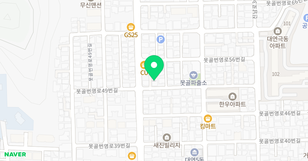 베스트마루 위치 지도 - 부산광역시 남구