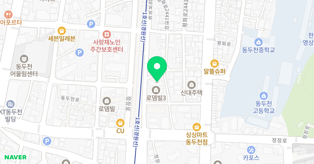 로뎀빌3 위치 지도 - 경기도 동두천시