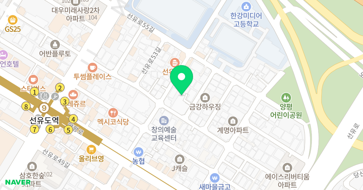 선유도한강오피스텔 위치 지도 - 서울특별시 영등포구