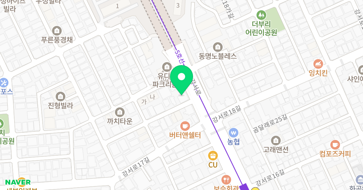 멀티하우스 위치 지도 - 서울특별시 강서구 강서로19길 11