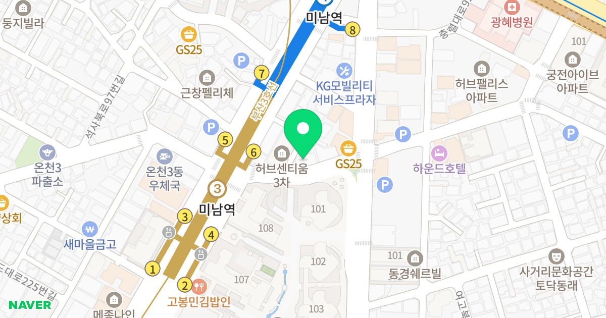 더리체2차 위치 지도 - 부산광역시 동래구 아시아드대로246번길 15