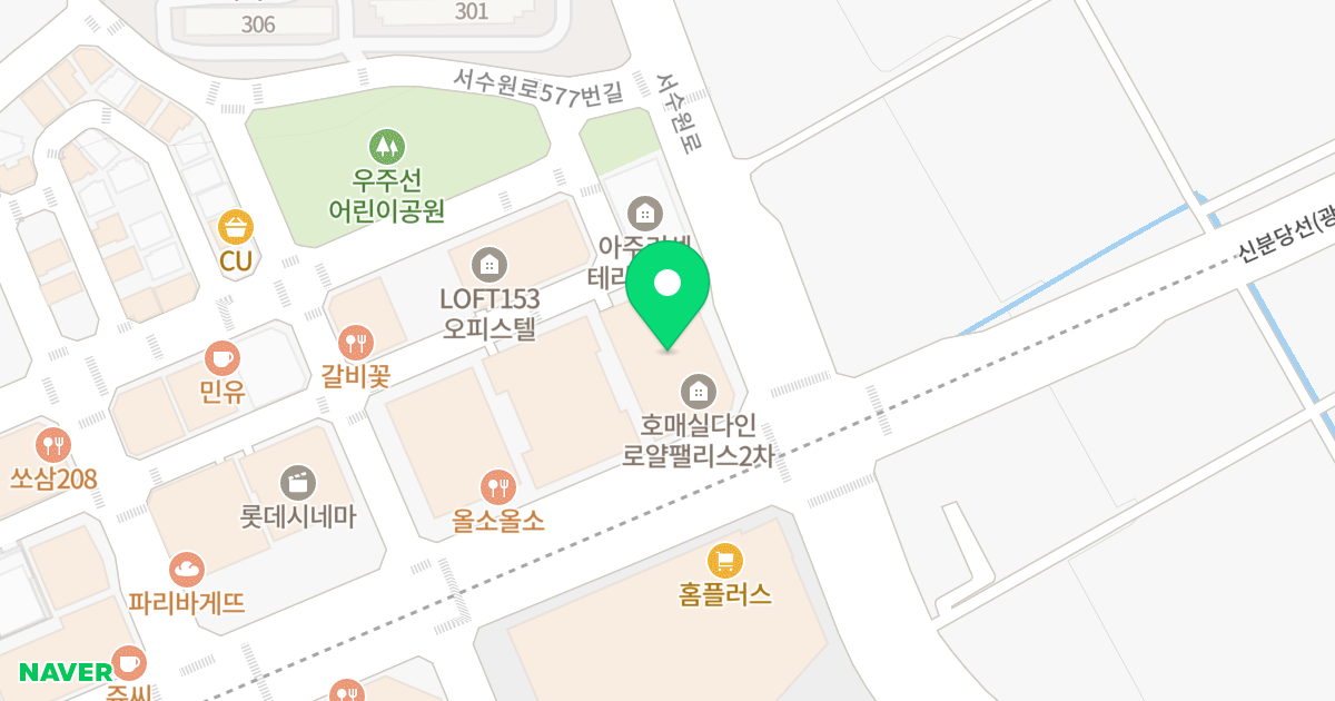 로얄팰리스 2차 위치 지도 - 경기도 수원시 권선구 금곡로 235
