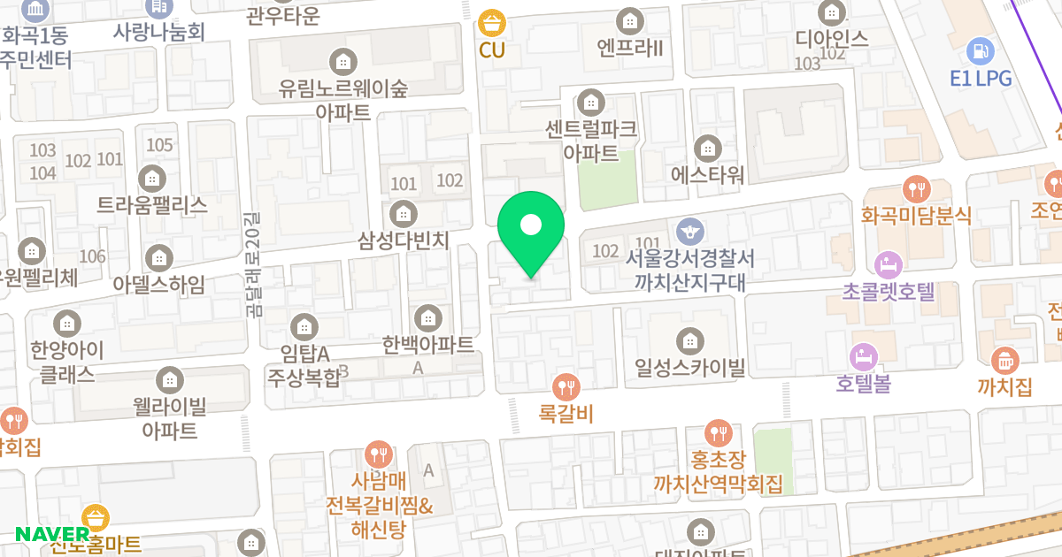 세교예지안5차 위치 지도 - 서울특별시 강서구 곰달래로22길 27