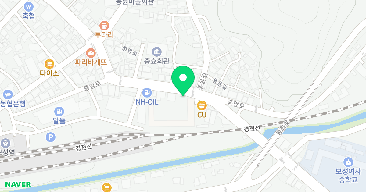 보성센트럴뷰 위치 지도 - 전라남도 보성군 보성읍 중앙로 49