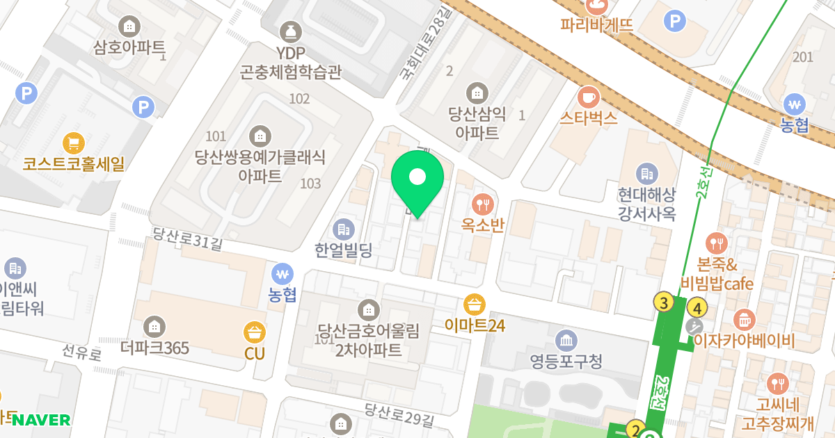 밀레니엄 위치 지도 - 서울특별시 영등포구