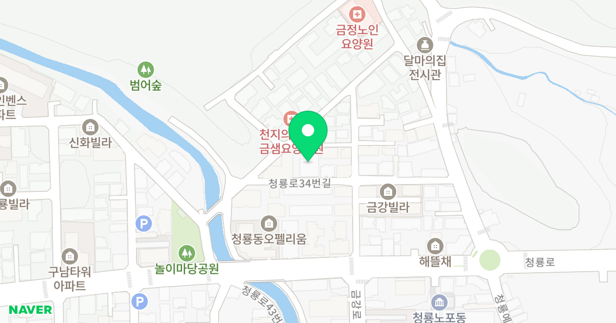 이다빌Ⅱ 위치 지도 - 부산광역시 금정구 청룡로34번길 13-8