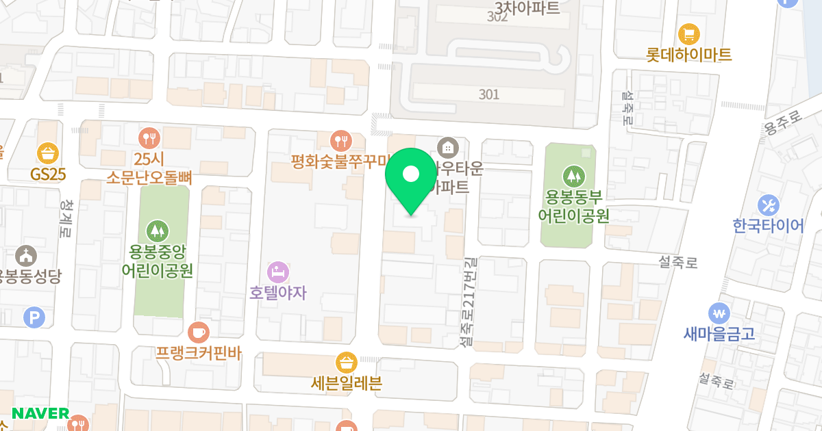 (1366-4) 위치 지도 - 광주광역시 북구 저불로 62