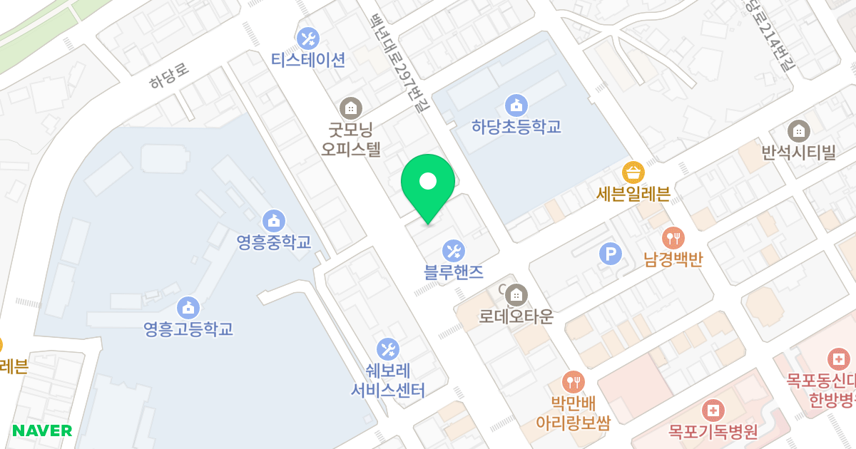 21세기오피스텔 위치 지도 - 전라남도 목포시 교육로 100