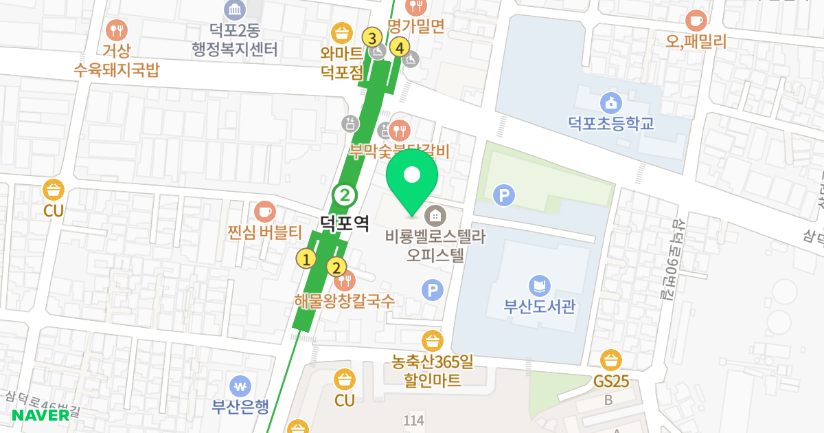 비룡벨로스텔라 위치 지도 - 부산광역시 사상구 사상로 320