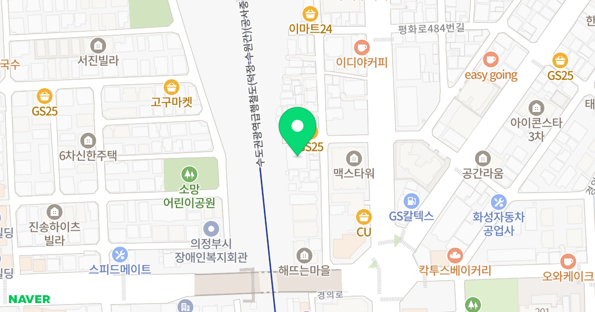 메트로타워 위치 지도 - 경기도 의정부시