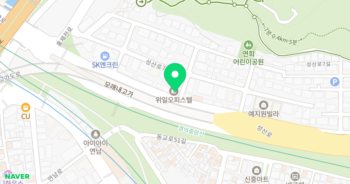 (446-270) 위치 지도 - 서울특별시 서대문구 성산로 269