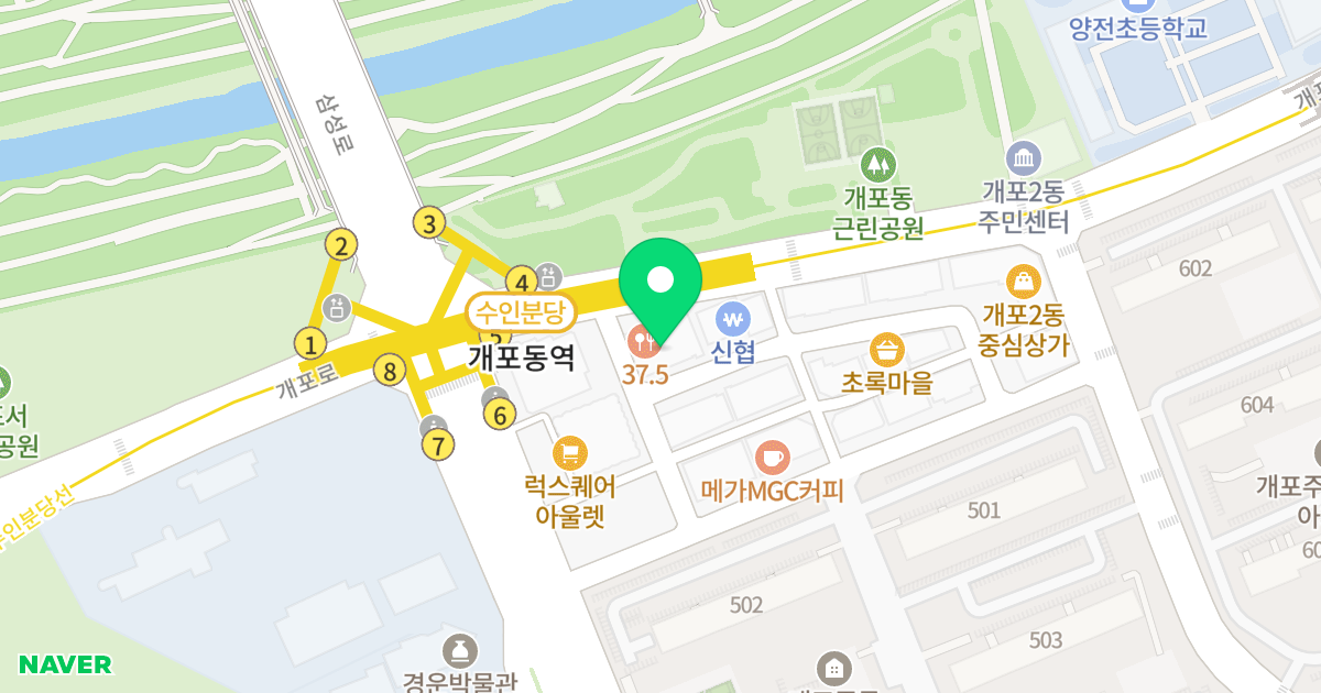 메트하임 위치 지도 - 서울특별시 강남구 개포로 504