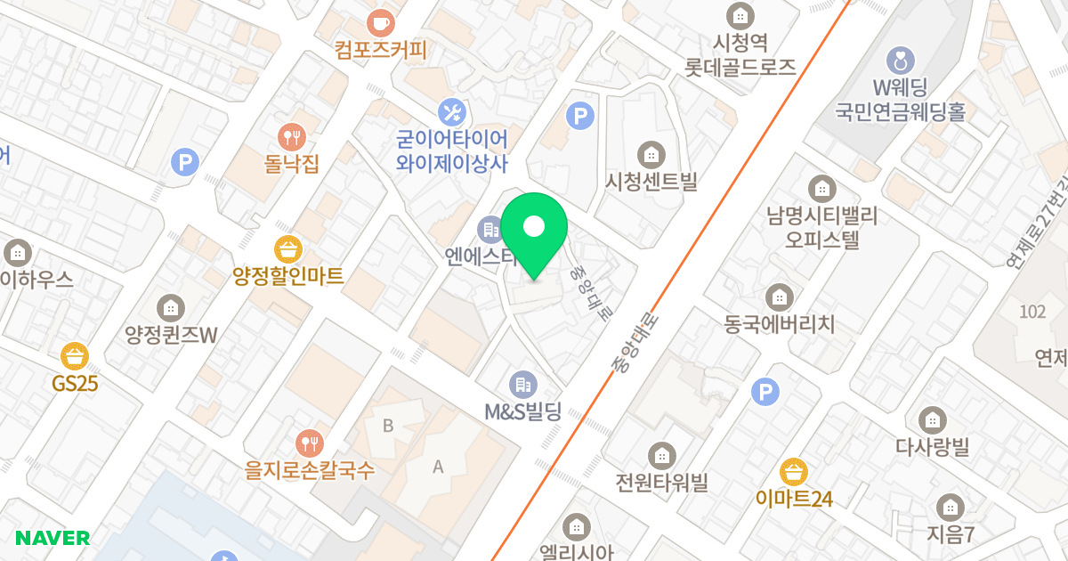 양정 해광빌리지 위치 지도 - 부산광역시 부산진구 중앙대로969번길 12-12