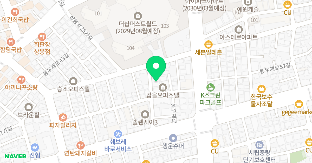 어반카운티 위치 지도 - 서울특별시 중랑구