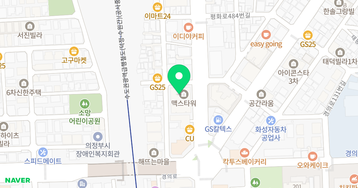 맥스타워 위치 지도 - 경기도 의정부시  471