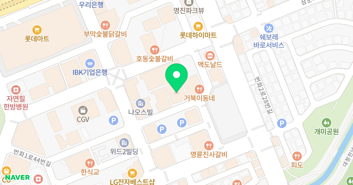 마인즈힐 빌딩 위치 지도 - 경상남도 김해시 번화1로44번길 31