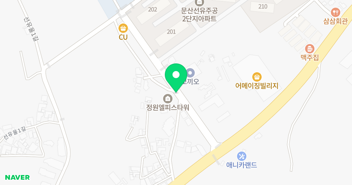 정원 엘피스타워 위치 지도 - 경기도 파주시 문산읍 사임당로 65-21
