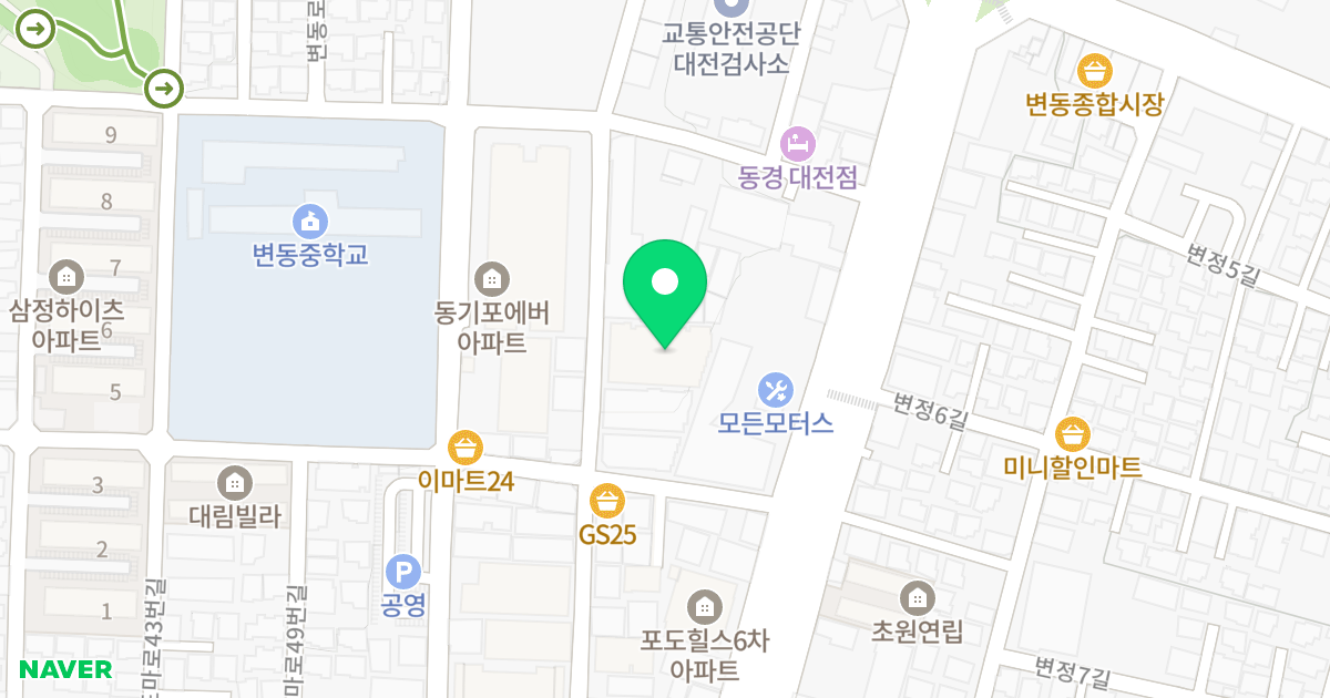 포도힐스Ⅲ 위치 지도 - 대전광역시 서구 도마로63번길 38