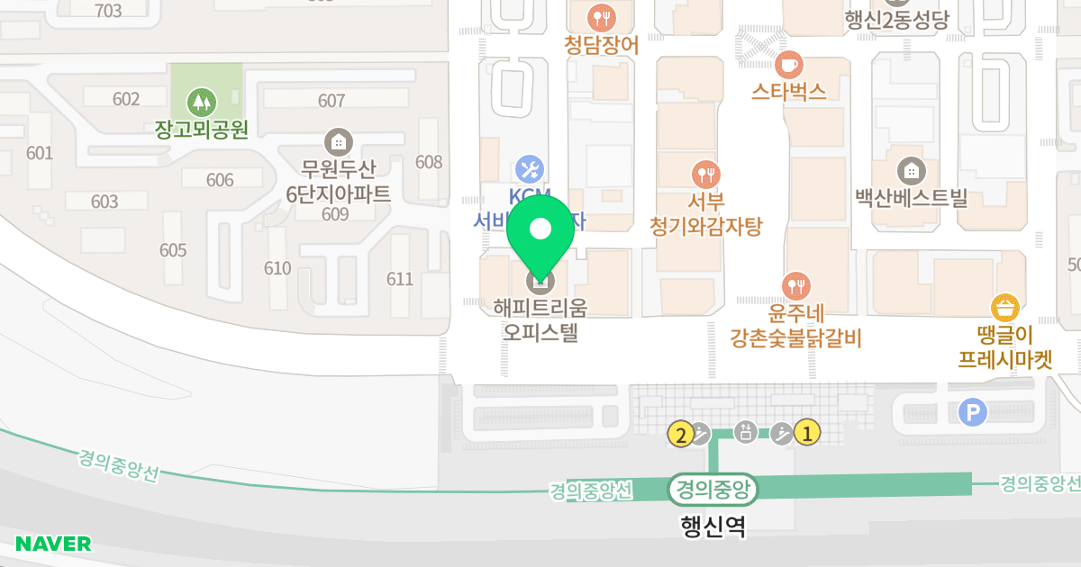 해피트리움 위치 지도 - 경기도 고양시 덕양구 소원로 91