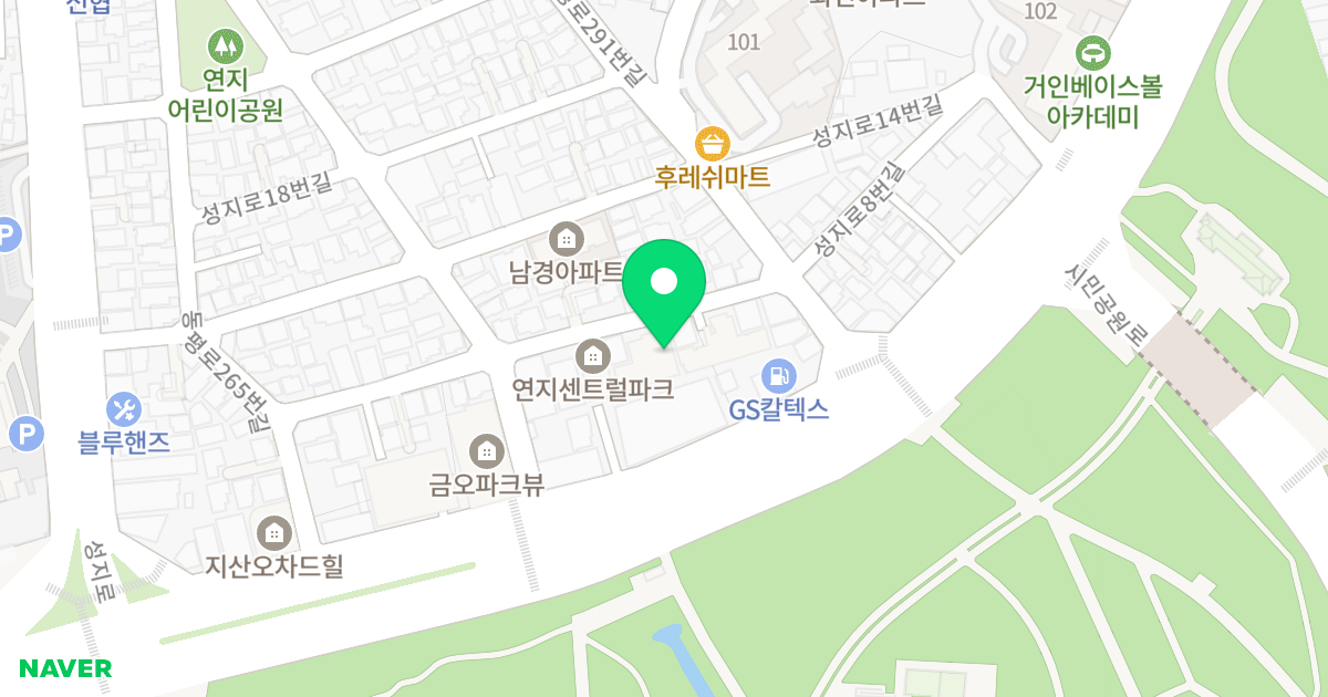 스윗팰리스 위치 지도 - 부산광역시 부산진구 성지로8번길 36