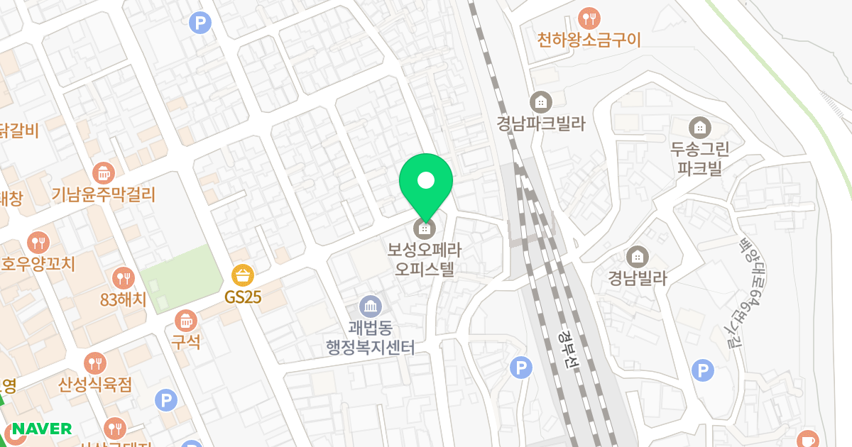 보성오페라 위치 지도 - 부산광역시 사상구 광장로103번길 31