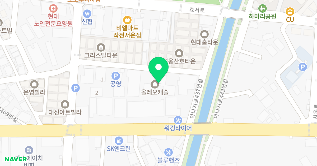 올레오캐슬 위치 지도 - 인천광역시 계양구 까치말로6번길 40