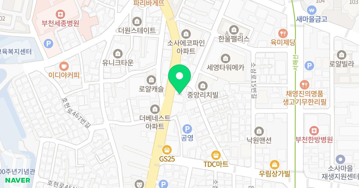 순영 케이타워 위치 지도 - 경기도 부천시 소사구  472