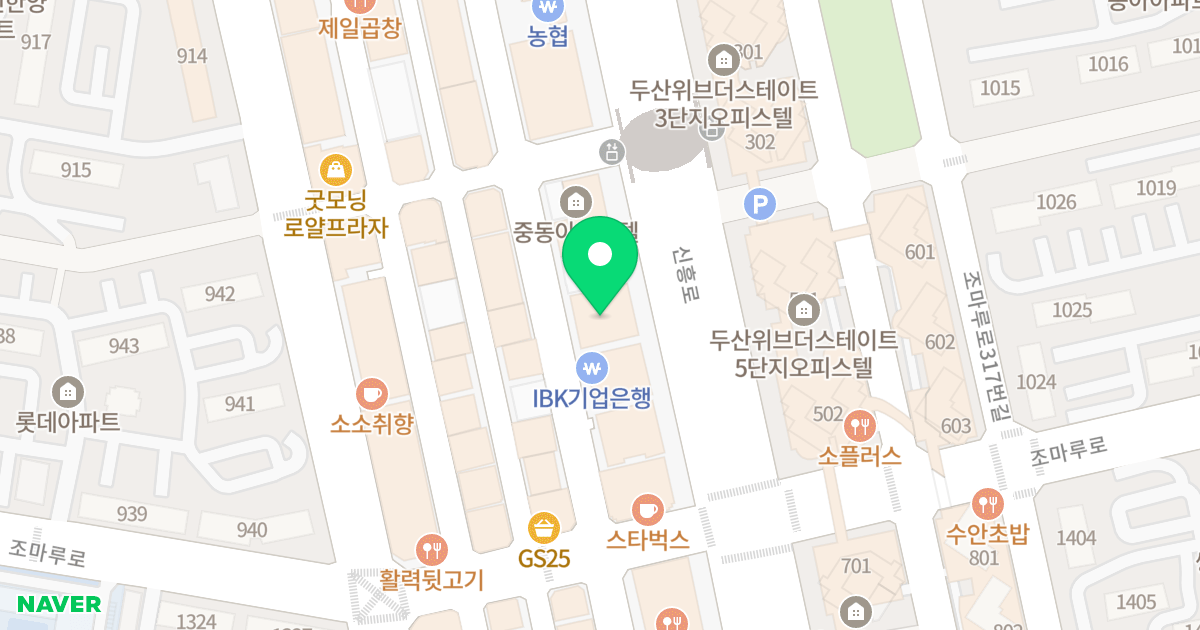 미림프라자오피스텔 위치 지도 - 경기도 부천시 원미구  169