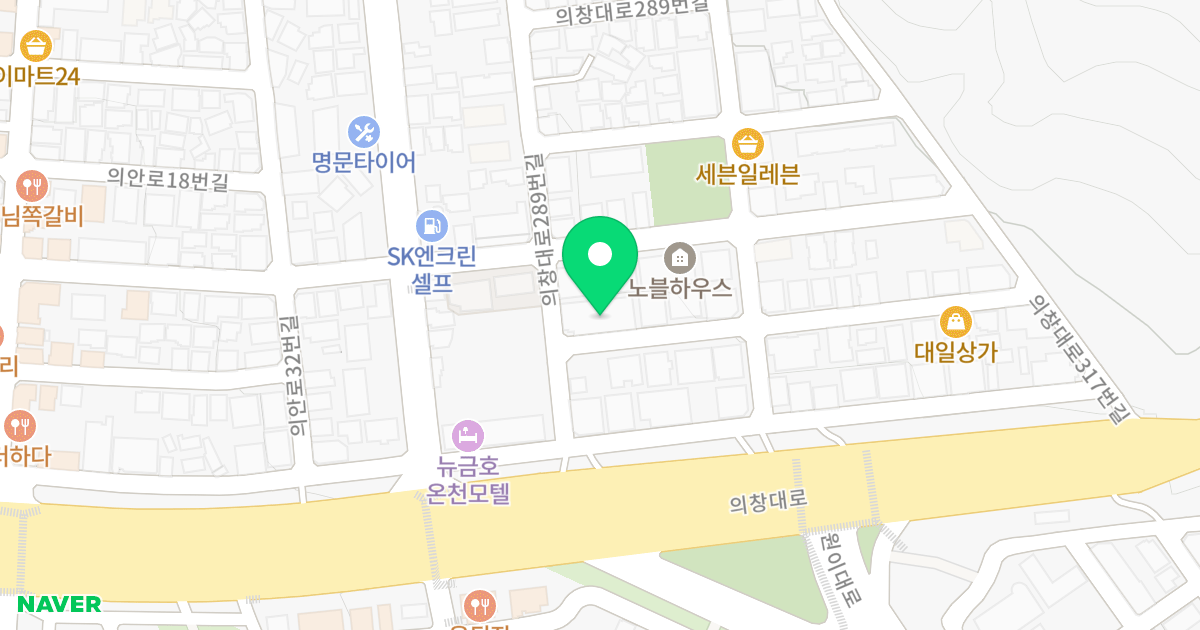 강남캐슬 위치 지도 - 경상남도 창원시 의창구 의창대로289번길 6